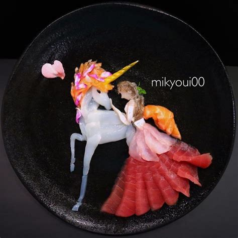 Sashimi Artist Designs Incredible Food Art From Raw Fish And Other