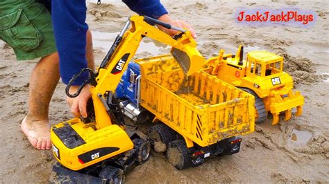 Construction Trucks For Children Beach Digging Bruder Toy Collection