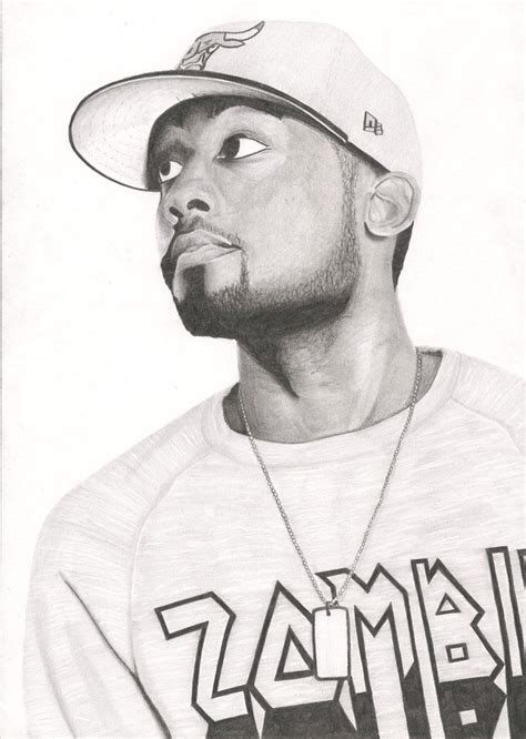 Rapper Eppic Pencil Drawing