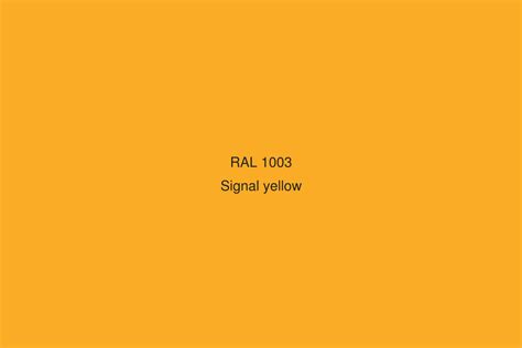 Ral 1003 Colour Signal Yellow Ral Yellow Colours Ral Colour Chart Uk