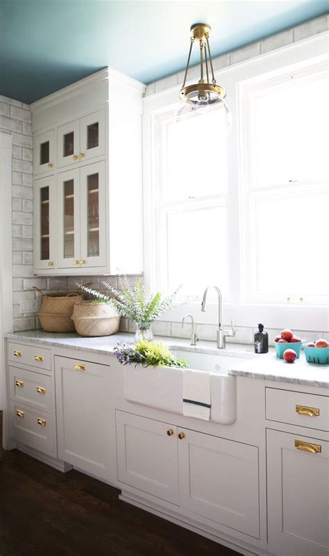 Cabinets made from the most premium hardwood. shaker cabinets - gold hardware - modern farmhouse ...
