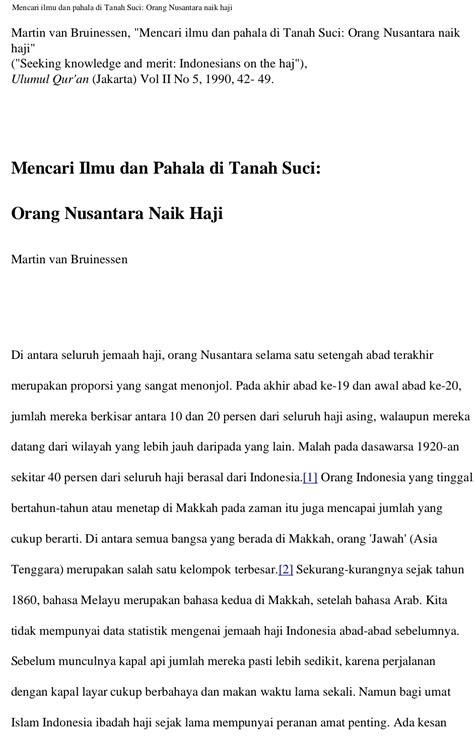 Mazzini On Twitter Sumber Jurnal 1 Haji Nusantara Abad Xix Karya