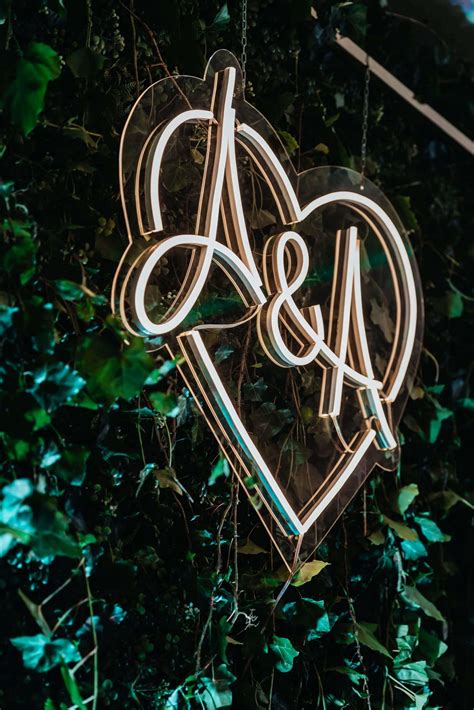 Anime is only for kids. Heart Initials LED Neon sign - The Neonist