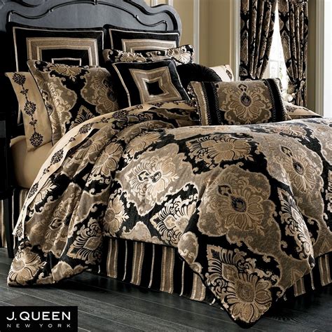 Bradshaw Black Comforter Bedding By J Queen New York
