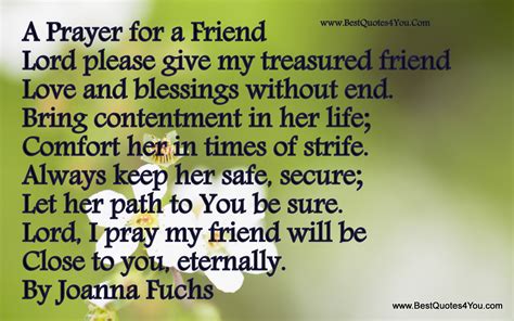 Prayer For My Friend Quotes Quotesgram