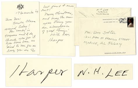 Lot Detail - Harper Lee Autograph Letter Signed & Signed Envelope -- ''Santa Claus arrived 