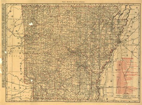 Historic Railroad Map Of Arkansas