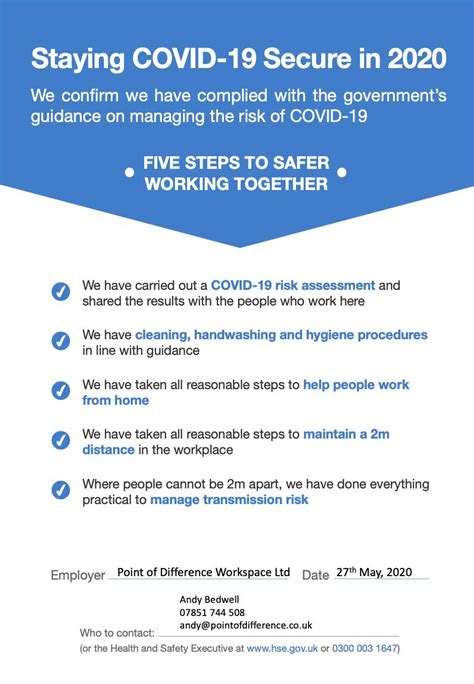 Covid 19 Workplace Safety Keeping You Safe At Work