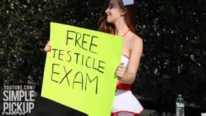 Video Of Woman Giving Free Testicle Exams On Los Angeles Street Raises For Movember