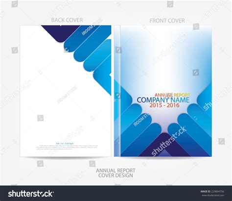 Annual Report Cover Design Stock Vector 229894756 Shutterstock