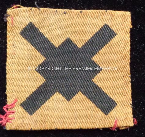 British 18th Infantry Division Formation Signprinted Circa193945