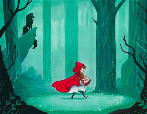 Little Red Riding Hood 5x7 Nicholas Jackson Illustration
