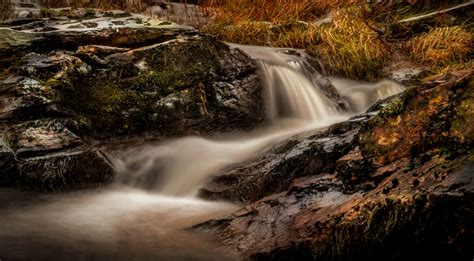 Fond Décran Paysage Forêt Cascade Eau Roche La Nature Rivière