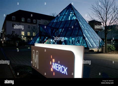 Corporate Headquarters Of Merck Kgaa Darmstadt Hessen Germany Stock