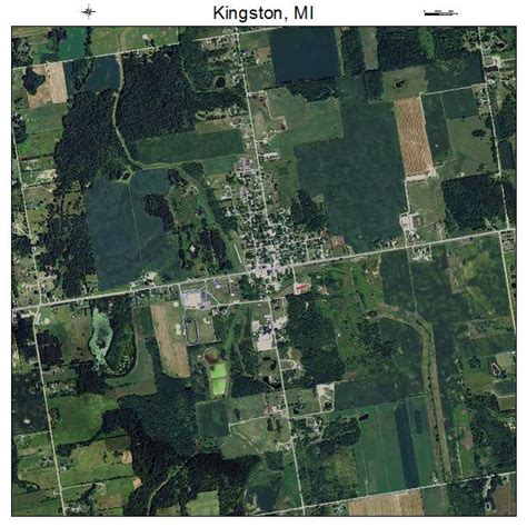 Aerial Photography Map Of Kingston Mi Michigan