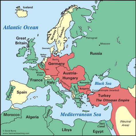 How Did Ww1 Change The Map Of Europe Map