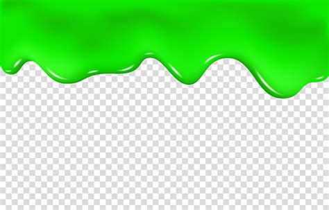 Green Slime Drip Isolated On Transparent Background Stock Illustration