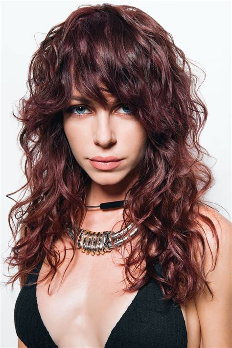 That wavy fringe can be textured and styled with light hair wax products for a natural, matte finish. TONI&GUY Presents The Westside Collection | Modern shag ...