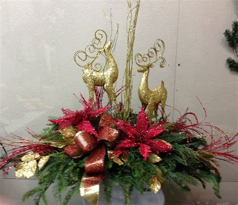 See more ideas about flower arrangements, arrangement, flowers. Silk and Crafts Supply | Christmas floral, Christmas ...