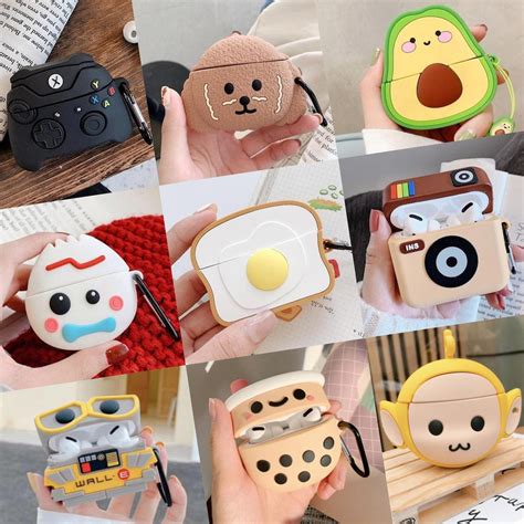 Cute Airpods Pro Case Soft Silicone Shockproof Cover For Apple Etsy