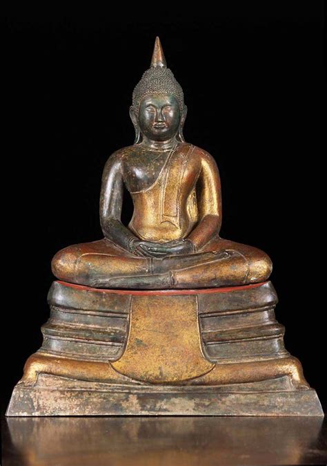 Sold Brass Sonthon Buddha Statue From Wat Sontorn Temple In Thailand In