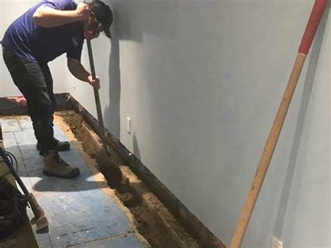 Cracks are sealed and epoxy injected to restore strength. Basement Waterproofing - Oshawa