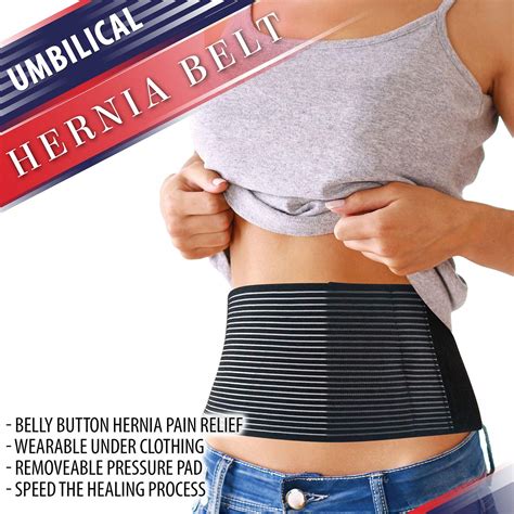 Hernia Belt For Men And Women Abdominal Binder For Umbilical Hernias And Navel Belly Button