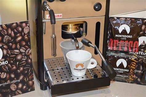 New Montedoro Pallina Black Espresso Ese Pods Machine With Steam Made
