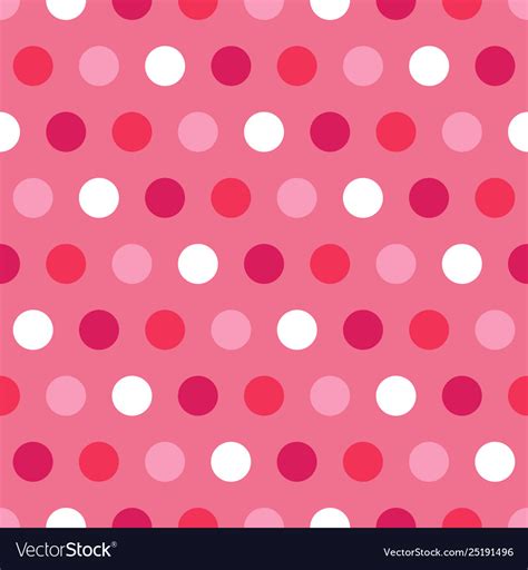 Pink And White Polka Dots On Background Royalty Free Vector