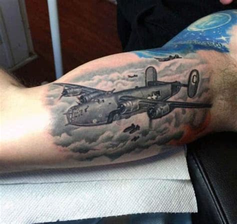 50 Airplane Tattoos For Men - Aviation And Flight Ideas