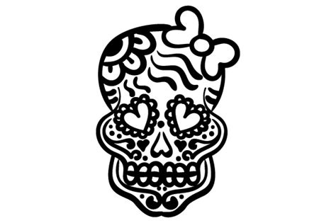 Sugar Skull Svg Cut File By Creative Fabrica Crafts Creative Fabrica