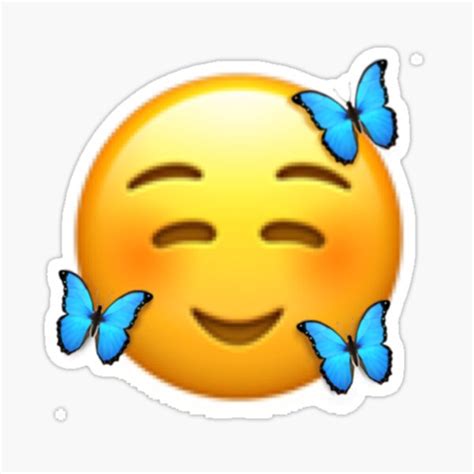 Blue Butterfly Emoji Makeup A Butterfly A Beautiful Winged Insect Whose Larva Is A Caterpillar