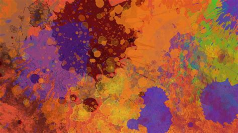 Hd Wallpaper Multicolored Abstract Painting Squirt Abstraction
