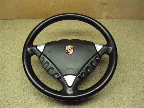 Porsche Cayenne 955 Tiptronic Black Leather Heated Steering Wheel