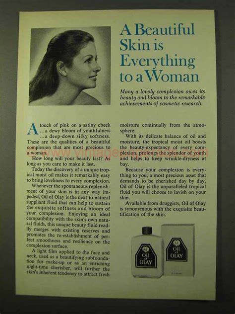 1971 Oil Of Olay Ad Beautiful Skin Is Everything