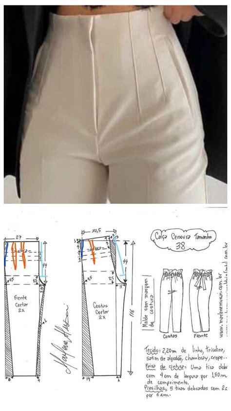 An Image Of A Woman S Pants With Measurements And Measurements On The Bottom Side