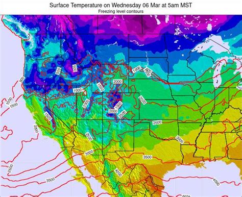 Colorado Surface Temperature On Friday 11 Jun At 12pm Mdt