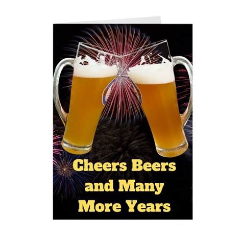 Beer Birthday Card For Beer Lovers Etsy Beer Birthday Happy