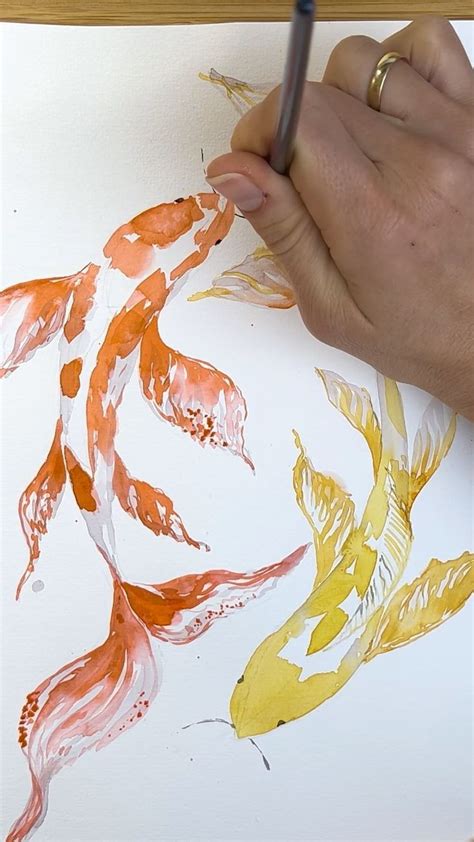 Koi Fish Watercolor Tutorial How To Paint Vibrant Movement Artofit