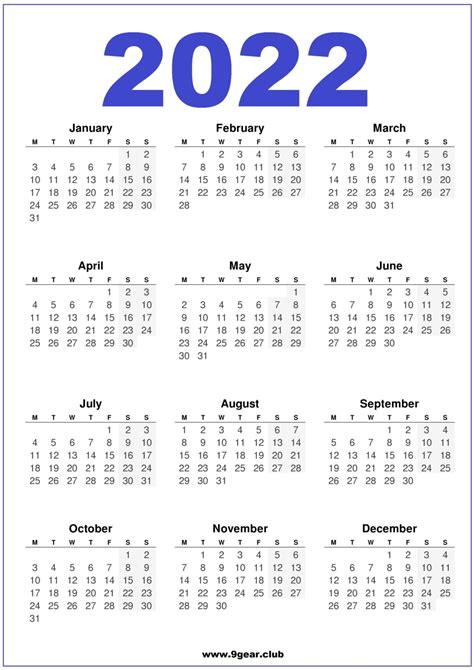 Uk 2022 Free Printable Calendars Vertical Printable Calendars Free