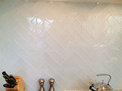 Herringbone Splashback Tiles And Rescue Remedy For Small Spaces