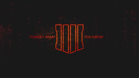 Call Of Duty Black Ops 4 Forget What You Know Fondo De Pantalla 4k Hd