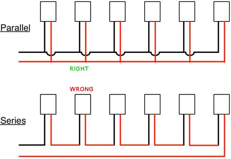 Lights Wired In Series Vs Parallel