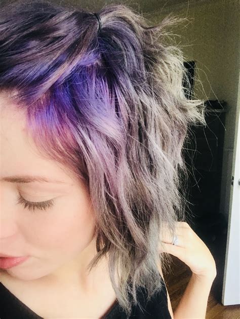 Purpleroots Greyhair Hair Grey Hair Purple