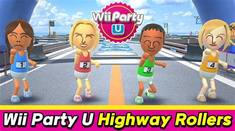 wii party u highway rollers gameplay chika vs ilka vs haixiang vs irina alexgamingtv youtube