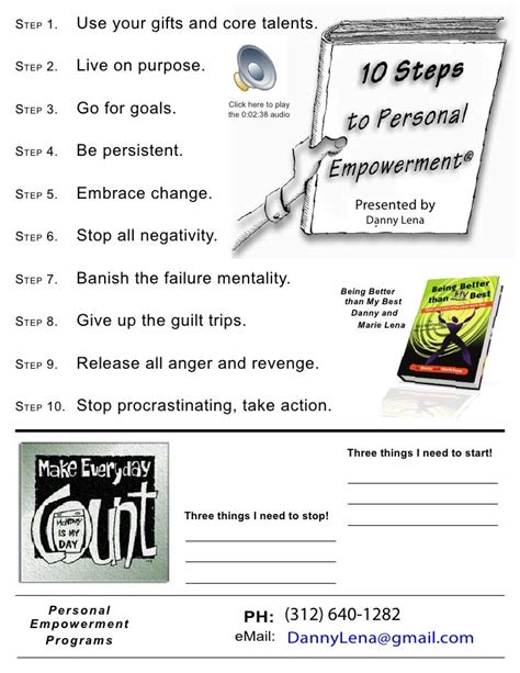 10 Steps To Personal Empowerment Danny Lena