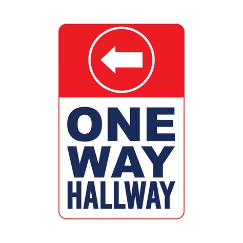 One Way Hallway Left Graphic National Direct