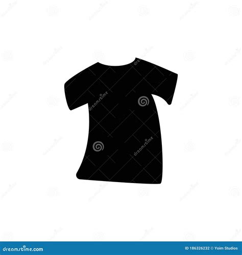 tshirt silhouette vector design template illustration stock vector illustration of black icon