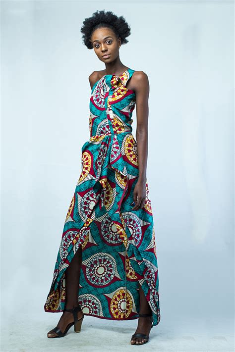 Ebony Ankara Print Ladies Maxi Dress Kipfashion