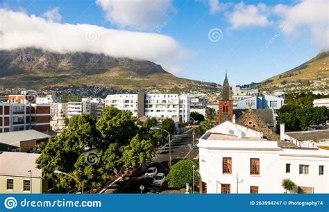 Rooftop Cityscape View Of Cape Town Cbd Buildings Editorial Photography